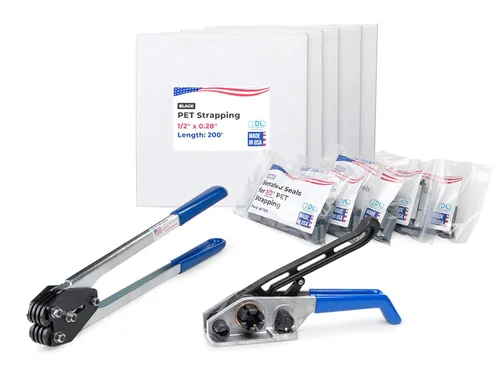 Miniatura 31 de IDL Packaging Recarga para kits de flejado de poliéster (PET) portátiles de 1/2 pulgada x 200 pies - Bobina de flejado de poliéster de 1/2 pulgada x