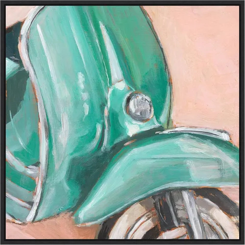 Miniatura 8 de Amanti Art Framed Canvas Wall Art 30x30 Retro Scooter IV by Ethan Harper, Framed Wall Art Canvas, Transportation Artwork, Country Rustic Decor