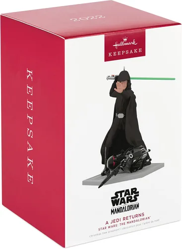 Miniatura 3 de Hallmark Keepsake Adorno navideño de Star Wars (The Mandalorian, A Jedi Returns)