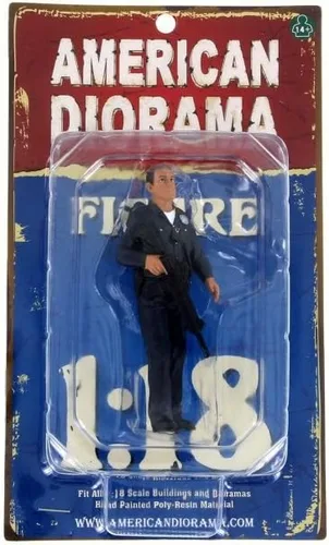 Miniatura 3 de American Diorama Figura de oficial de policía I, accesorio para pasatiempos a escala 24011-1/18