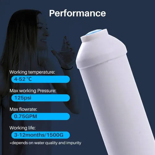 Miniatura 4 de CFS 1 paquete de filtro de agua para refrigerador en línea compatible con modelos R200 - Elimina el mal sabor y el olor - Sistema de filtro de agua