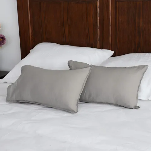 Miniatura 35 de Simple&Opulence - Fundas de almohada lumbar de lino 12x20 pulgadas, juego de 2, mezcla de lino y algodón, rectangulares, decorativas, para sofá