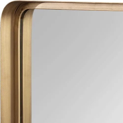 Miniatura 9 de Kate and Laurel Armenta - Espejo rectangular moderno con marco de metal, 20 x 42 pulgadas, dorado, espejo de pared funcional inspirado