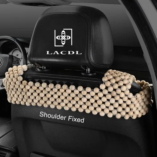 Miniatura 3 de LACDL Fundas de asiento de automóvil con cuentas para automóviles, funda de asiento de cuentas de enfriamiento para camiones y SUV, almohadilla