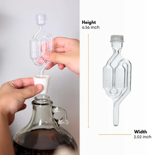 Miniatura 3 de Compartimento hermético de doble burbuja y tapón de bombona (paquete de 2)