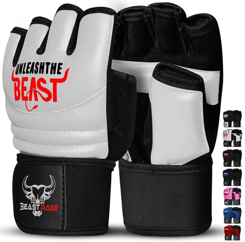 Miniatura 9 de BEAST RAGE Guantes de Taekwondo Karate para Hombres y Mujeres, Guantes de Entrenamiento de Boxeo MMA Kickboxing Sparring Artes Marciales Guantes
