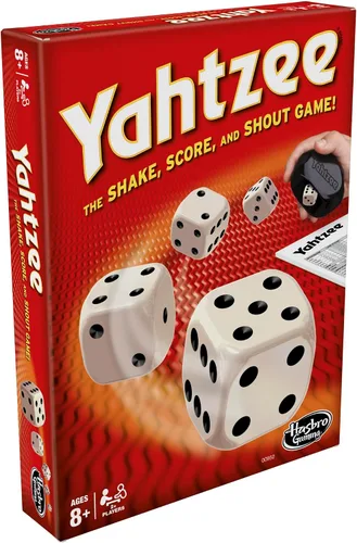 Miniatura 4 de Hasbro Gaming Yahtzee Game, juegos de dados de juego rápido para niños, adolescentes y adultos, juegos de estrategia, juegos familiares para niños