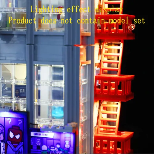 Miniatura 7 de GEAMENT Kit de luz LED compatible con Lego Daily Bugle - Juego de iluminación para modelo de construcción 76178 (juego de modelos no incluidos)