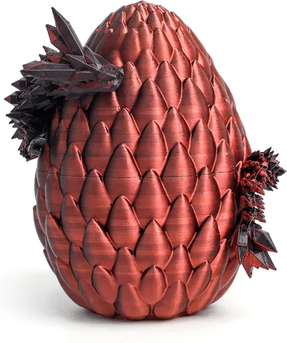 Miniatura 12 de Huevo de dragón 3D – Huevo de Pascua con dragón flexible en el interior, gran regalo impreso en 3D, decoración de figuras, juguete de escritorio