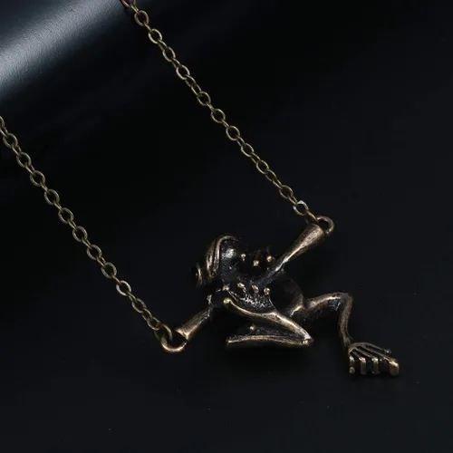 Miniatura 2 de Juego de collares de rana para colgar en forma de árbol de plata, diseño de rana y animales retro, divertido, vintage, para mujeres y niñas, regalo
