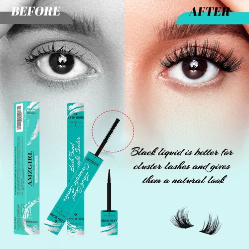 Miniatura 5 de Lash Bond and Seal Pegamento para Racimos de Pestañas House of Lash Racimos Bond y Sellador Overnighter 12ml Larga Duración 72 Horas Pegamento Negro
