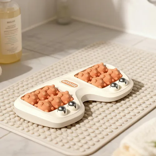 Miniatura 6 de Rodillo masajeador de pies para alivio de la fascitis plantar, terapia de acupresión de doble pie para aliviar el dolor, aliviar el estrés y mejorar