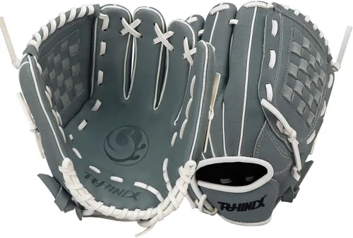 Miniatura 9 de PHINIX Guantes de béisbol juveniles de piel de cerdo múltiples estilos de 11 a 12 pulgadas Azul real