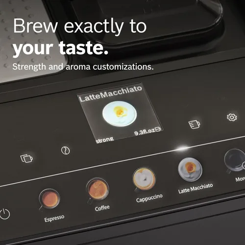 Miniatura 7 de Bosch 500 Series Máquina espresso y de café completamente automática – Panel de control táctil, manguera de leche, molinillo de cerámica, utiliza