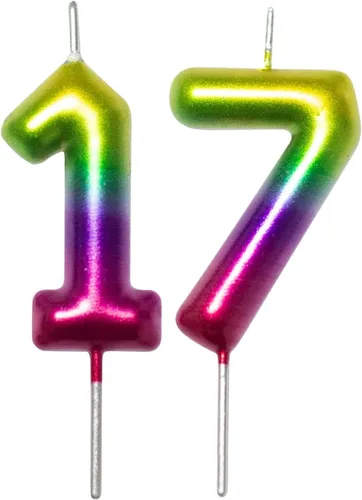 Miniatura 9 de DERVENTA Vela con números de 2.36 pulgadas, decoración perfecta para cumpleaños, brunch, postre, pastel, 1 pieza (número 0 rosa)