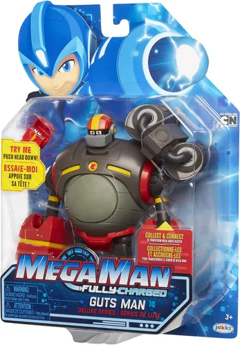 Miniatura 9 de Mega Man Fully Charged Figura de acción de 7 pulgadas Guts Man