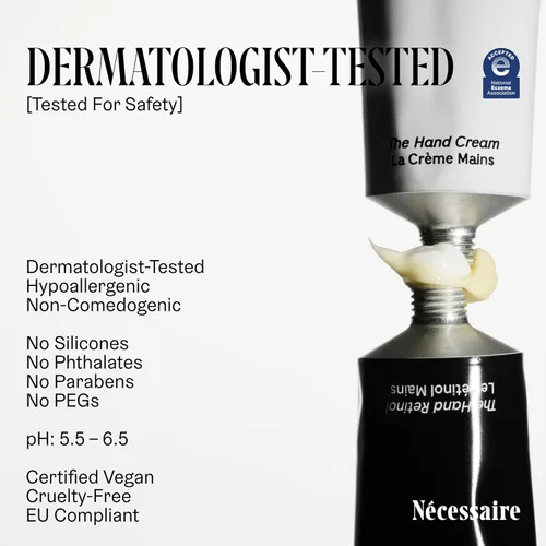 Miniatura 6 de Nécessaire - La crema de manos para mujeres y hombres con 5 ceramidas y péptidos, loción de manos sin fragancia, absorción rápida, no grasosa. - 2.2