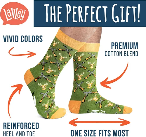 Miniatura 2 de Lavley Calcetines divertidos para amantes de las actividades al aire libre y más, regalos novedosos para hombres, mujeres y adolescentes
