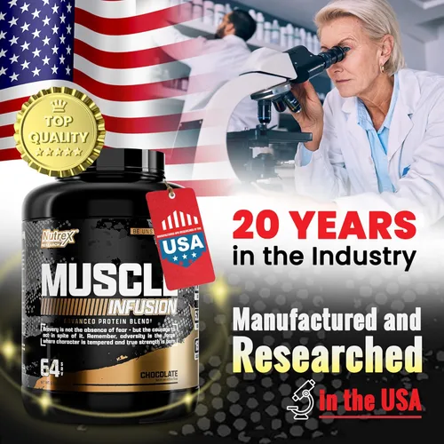 Miniatura 6 de Nutrex Research Proteína de suero de chocolate en polvo para hombres y mujeres, infusión aislada de suero con EAA y Hi BCAA Sports Nutrition