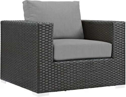 Miniatura 22 de Modway - Sillón para exteriores Lienzo toscano