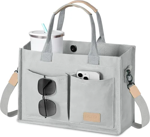 Miniatura 9 de GASSDA Canvas Tote Bag for Women Crossbody Work Purse with Pockets Top Handle Handbag Satchel Bags for Travel Nurse Teacher
