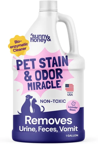 Miniatura 14 de Sunny & Honey Removedor de manchas y olores de mascotas, limpiador enzimático para orina de perro y excremento en alfombras y muebles, spray