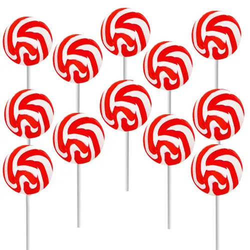 Miniatura 10 de Fruidles Paquete de 24 paletas de remolino de manzana verde, dulces de caramelo, recuerdos de fiesta, 1.5 pulgadas envueltas individualmente