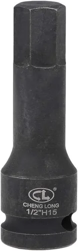 Miniatura 15 de uxcell Broca hexagonal de impacto de 1/2 pulgada x H8 (0.315 in), métrica de 3 pulgadas de longitud, uso de acero CR-MO con destornilladores