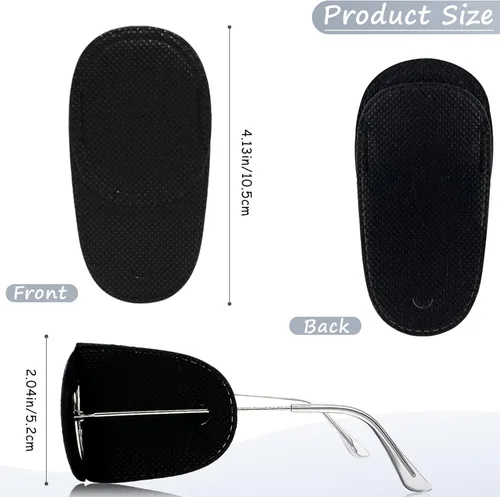 Miniatura 6 de Parches de ojos para niños para gafas – Parches negros izquierdo y derecho para ambliopía, estrabismo, tratamiento de ojos perezosos y recuperación