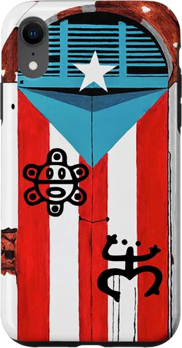 Miniatura 25 de Funda con diseño de bandera de Puerto Rico Coqui Sun Taíno, Boricua Pride Cover Case para iPhone 17