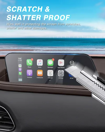 Miniatura 3 de Karltys Protector de pantalla mejorado de 2 piezas para Mazda 3/CX-30 2019-2025 2026 de 8.8 pulgadas [sin reflejos ni huellas dactilares]