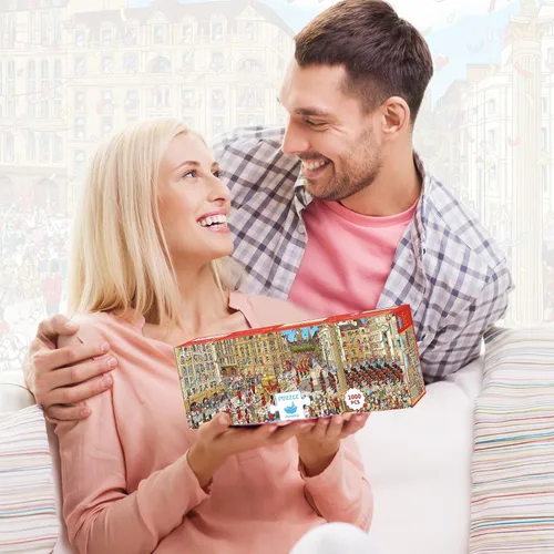 Miniatura 8 de MOMIBOOK Rompecabezas para adultos de 1000 piezas de City Story New - Londres, imagen de pintura Difícil desafiante difícil difícil imposible