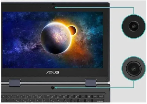 Miniatura 6 de Asus BR1102FGA-YS14T - Computadora portátil resistente y resistente a derrames HD 1366 x 768, Intel Celeron N100 Quad-core (4 núcleos), memoria