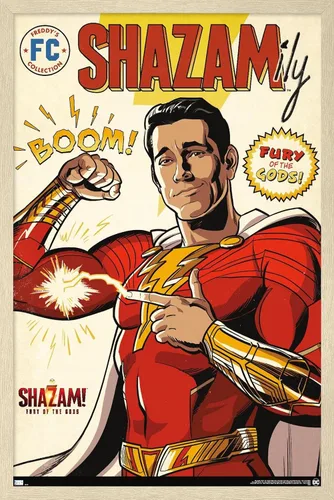 Miniatura 7 de Trends International DC Comics Movie Shazam! Fury of the Gods - Póster de pared de cómic, 22.4 pulgadas de largo x 14.7 pulgadas, versión enmarcada