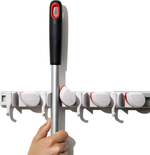 Miniatura 9 de OXO Good Grips Organizador Montado en Pared para Escoba y Fregona