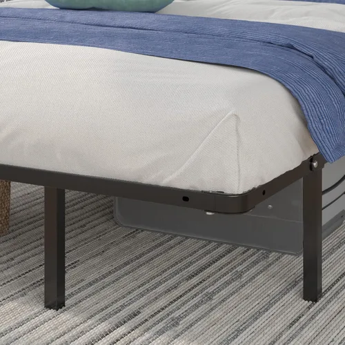 Miniatura 9 de Base inteligente MyEuro de Sleep Master. Soporte de colchón de tablillas de madera, Acero, Negro