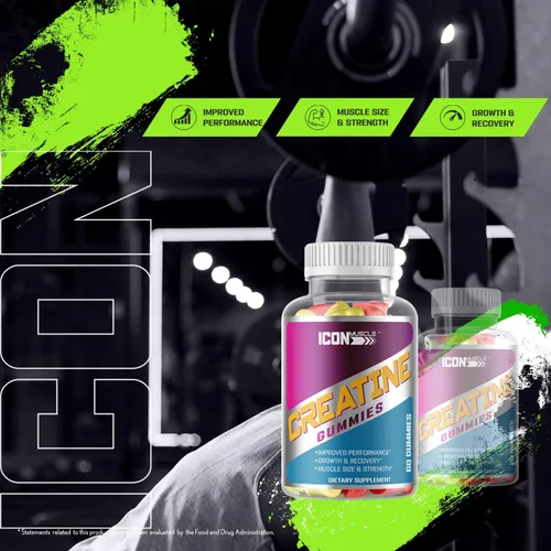 Miniatura 3 de Gomitas de creatina Monohidrato de creatina Crecimiento muscular y fuerza Recuperación de entrenamiento Sabores naturales