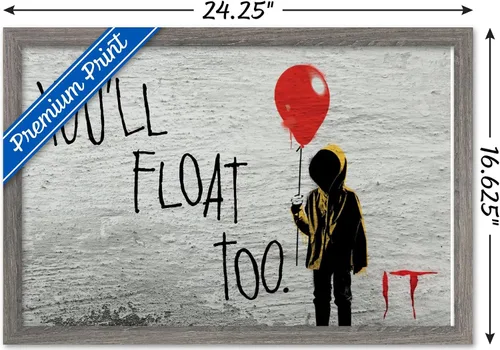 Miniatura 3 de Trends International Póster de pared flotante, 14.725 x 22.375 pulgadas, versión enmarcada de madera de granero