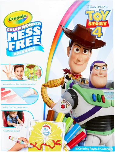 Crayola Toy Story - Páginas para colorear Color Wonder sin desorden, regalo para niños de 3, 4, 5, 6 años