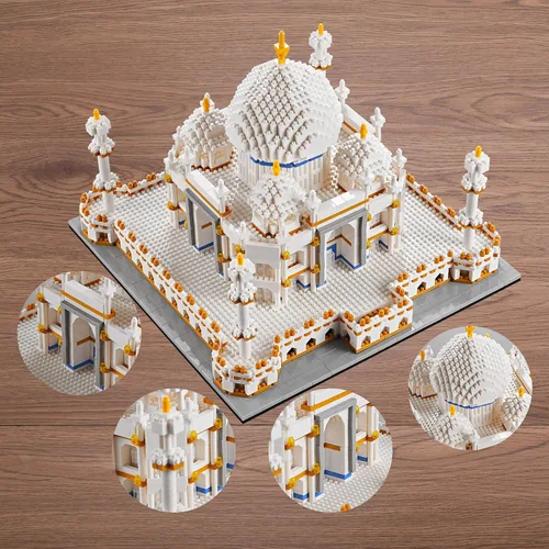 Miniatura 5 de Kadablk Serie de arquitectura para adultos y adolescentes, juego de construcción de Taj Mahal, kit de construcción de modelos 3950 PCS, juego