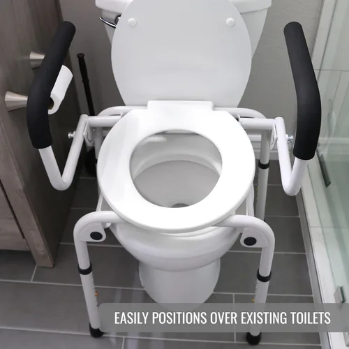 Miniatura 3 de DMI Inodoro portátil para adultos, cómoda de lujo para personas mayores, elegible para FSA HSA, inodoro portátil de acero o orinal Porta, fácil