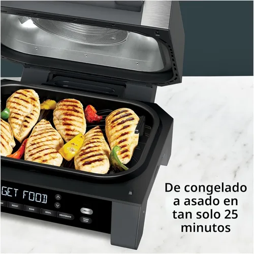 Miniatura 8 de Parrilla de interior Ninja DG551 Foodi Smart XL 6 en 1 con freír al aire, asar, hornear, rostizar y deshidratar, termómetro inteligente Foodi Smart
