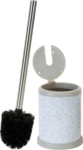 Miniatura 11 de Bath Bliss - Cepillo y soporte para inodoro Tapa de cierre automático Cabezal de 360 grados Limpieza del baño Tamaño compacto