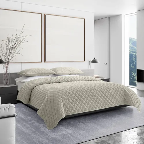 Miniatura 2 de Vera Wang - Juego de edredón tamaño Queen, juego de ropa de cama súper suave con fundas a juego, elementos esenciales modernos para la habitación