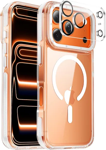 Miniatura 43 de Funda para iPhone 17 Pro Max con protector de lente de cámara [protección de grado militar de 10 pies] compatible con MagSafe a prueba de golpes