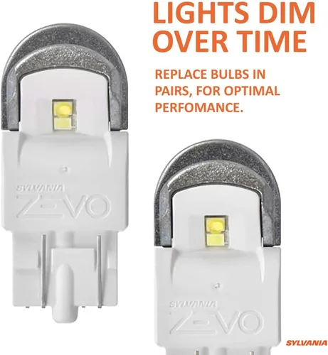 Miniatura 2 de SYLVANIA - 7443 T20 ZEVO Bombilla LED blanca - Bombilla LED brillante, ideal para luces de circulación diurna (DRL) y luces de respaldo/marcha atrás