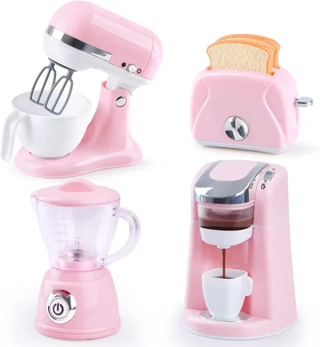 Juegos de cocina de juguete para niños, accesorios de cocina para niños de 4 a 8 años de 3 a 5 años, juguetes para electrodomésticos de cocina,