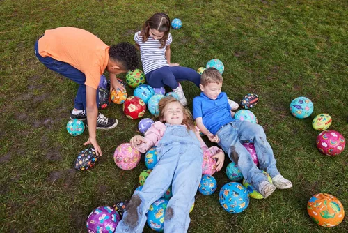 Miniatura 4 de Crocodile Creek Pelota de Patio de Juegos – Pelota de goma duradera para niños de 3 años en adelante – Pelota inflable que rebota para kickball
