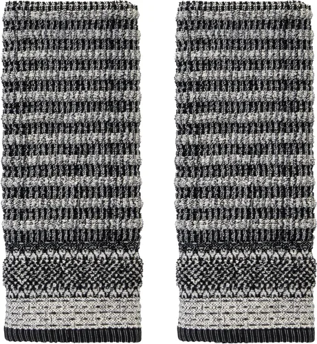 Miniatura 23 de SKL Home Nador Jacquard - Toalla de baño, color negro
