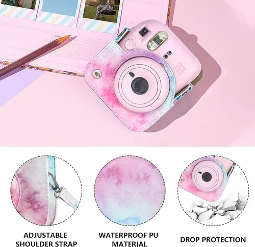 Miniatura 3 de CAIYOULE Accesorios para cámara Fuji Instax Mini 12, paquete de accesorios que incluye estuche de PU para la cámara 12, mini álbum de fotos, marcos